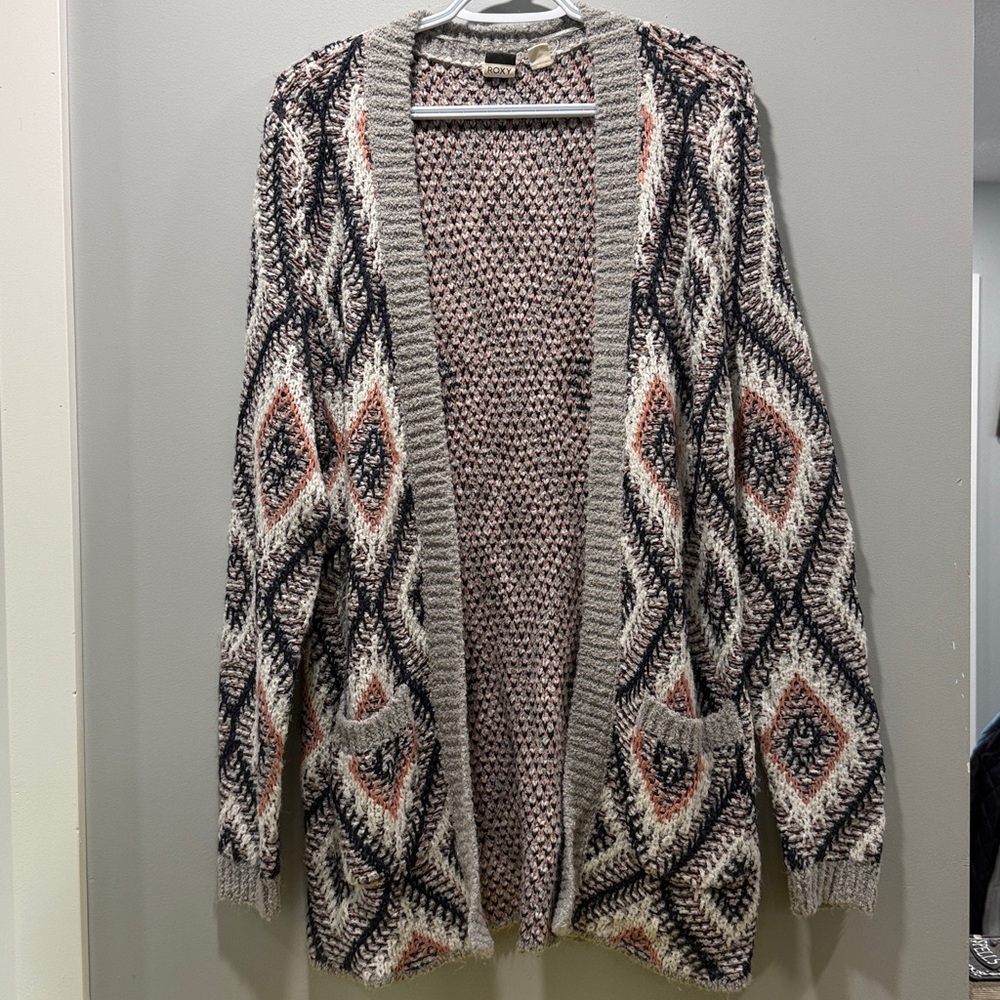 Roxy Multicolor Patterned Cardigan
